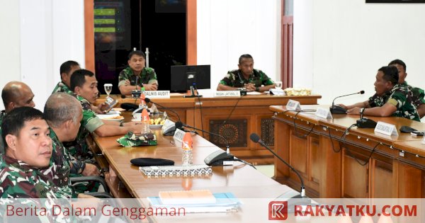 Aspers Wakili Danlantamal VI Makassar Ikuti Taklimat Akhir Audit Kinerja Itjen TNI Tahun 2022