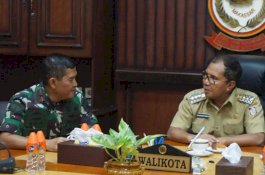 Danlantamal VI CC ke Wali Kota Makassar, Ini yang Dibahas