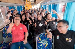 Sekwan Makassar Hadiri Pelepasan Kontingen Karate di Porprov Sulsel XVII