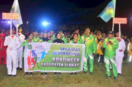 Dapat Semangat dari Wabup, 232 Atlet Sidrap Siap Bersaing di Porprov Sulsel XVII 2022