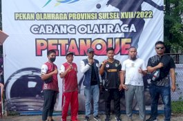 Cabor Petanque Sumbang Medali Pertama untuk Sidrap di Porprov Sulsel XVII 2022