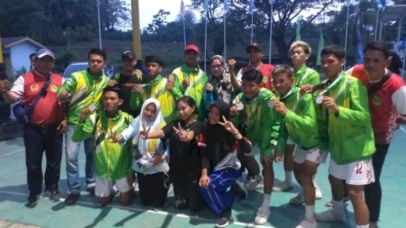 Kontingen Kabupaten Sidrap mengamankan dua medali pada Pekan Olahraga Provinsi (Porprov) XVII Sulawesi Selatan (Sulsel) 2022, Rabu (26/10/2022).