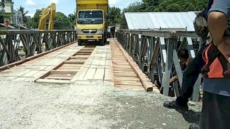 Jembatan Rampoang Palopo Sudah Bisa Diakses