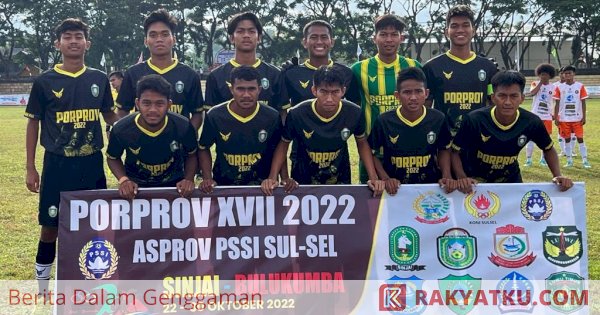 Dinilai Efek Stadion, Sepak Bola Porprov Parepare Kalahkan Makassar 2 -0 dengan 10 Pemain