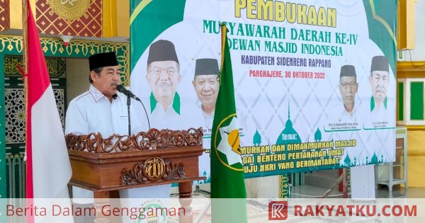 Hadiri Pembukaan Musda DMI Sidrap, Dollah Mando: Terus Makmurkan Masjid