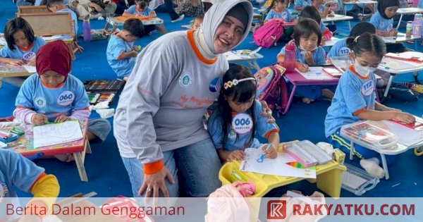 Tingkatkan Kreativitas Anak-Anak, Bunda PAUD Makassar Gelar Lomba Menggambar dan Melipat Kertas