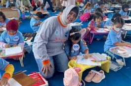 Tingkatkan Kreativitas Anak-Anak, Bunda PAUD Makassar Gelar Lomba Menggambar dan Melipat Kertas