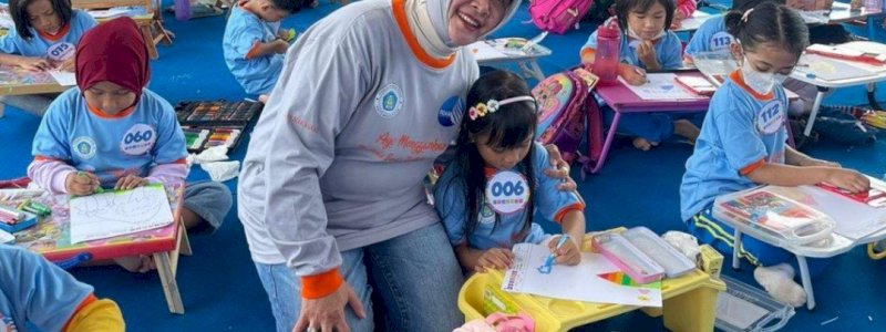 Tingkatkan Kreativitas Anak-Anak, Bunda PAUD Makassar Gelar Lomba Menggambar dan Melipat Kertas 
