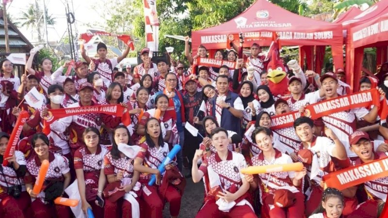 Kontingen Makassar juara umum Porprov Sulsel XVII 2022 di Sinjai-Bulukumba (foto: Instagram/KONI Makassar)