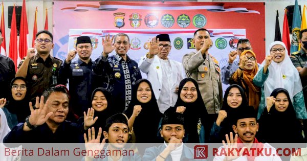 Deklarasi Sekolah Bersinar di IAI As'Adiyah, Kapolres Wajo Harap Seluruh Pihak Perangi Narkoba