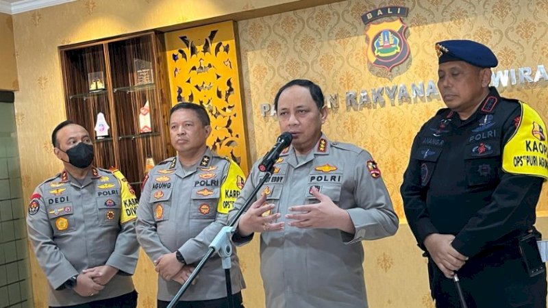 Wakapolri Komjen Pol Gatot Eddy Pramono saat memberikan keterangan di Command Center Polda Bali, Jumat (4/11/2022). (Foto: Polri)