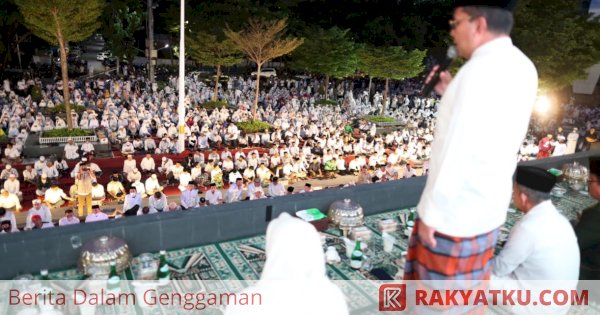 Sambut HUT Ke-415 Kota Makassar, Ribuan Jemaah Ikut Salat Subuh dan Doa Bersama