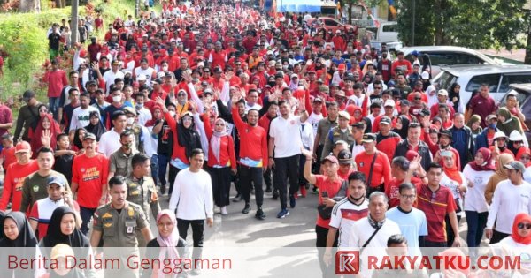 Gubernur Sulsel dan Bupati Gowa Lepas 10.000 Peserta Anti Mager di Malino