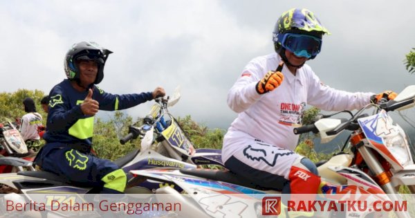 Gaskan! Bupati Wajo Ngetrail Bareng Ribuan Rider Jelajahi Kaki Gunung Latimojong