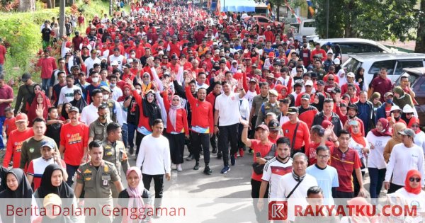 Gubernur Andi Sudirman Sulaiman Lepas 10 Ribuan Peserta Anti Mager di Malino