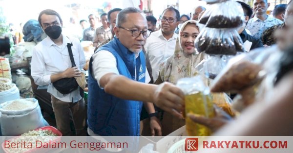 Harga Sembako Makassar Stabil di Bawah Harga Nasional, Mendag Zulhas Puji Wali Kota Danny