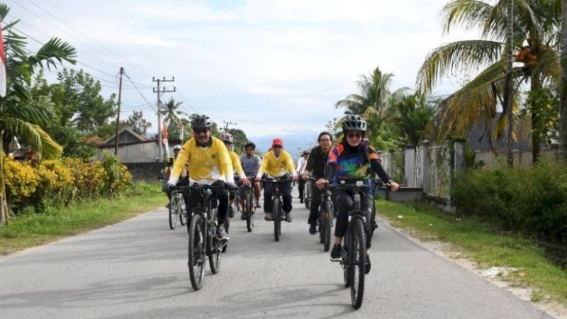 Fun Bike Jelang HUT Ke-77 RI, Indah; Kita Buktikan Luwu Utara Tidak Malas Bergerak