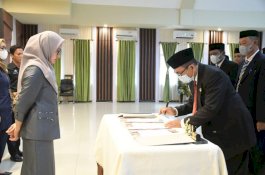 Lantik Tiga Pejabat, Bupati Lurta Instruksikan Persiapkan Lelang Tuju Kursi Jabatan Lainnya