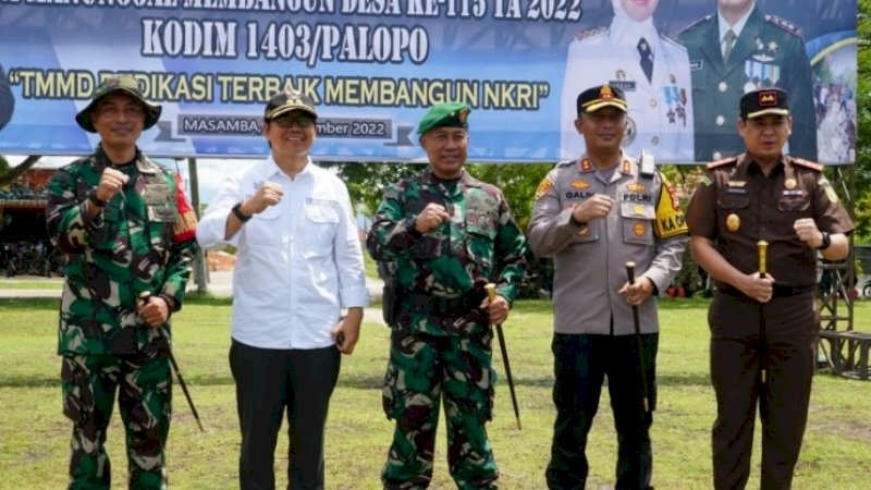 Hadiri Penutupan TMMD, Wabup Lutra Apresiasi Jajaran TNI 1403 Palopo 