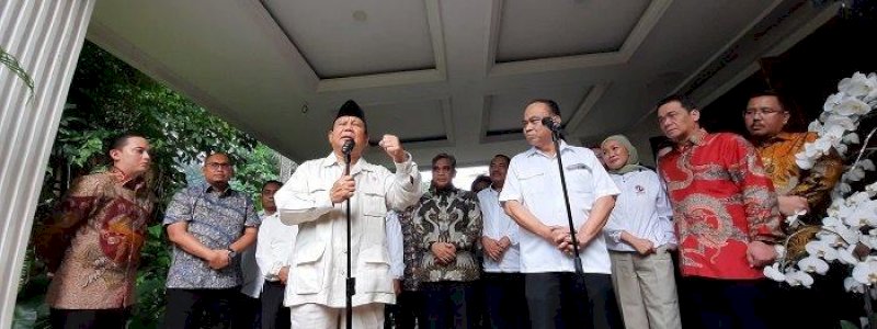 Prabowo Subianto Bertemu Relawan Jokowi