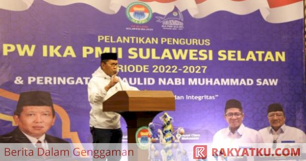 Hadiri Pelantikan IKA PMII Sulsel, Danny Pomanto Ajak Suksekan Program Pemkot Makassar