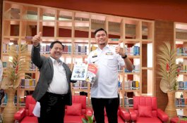 Siswa SD dan SMP Wajib Belajar Sehari di Gedung Layanan Perpustakaan Gowa