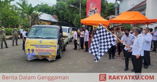 Lepas Tim Pasar Murah, Wali Kota Parepare Ultimatum Bulog dan Minta Jurnalis Pantau Penyaluran