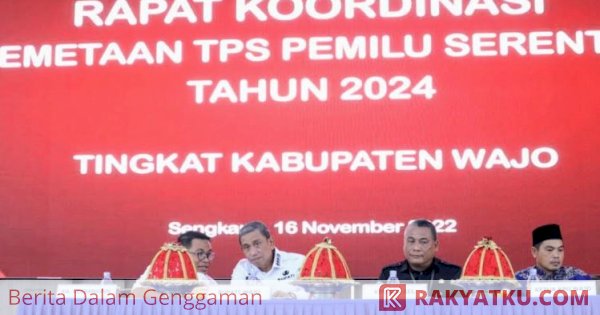 Rakor Pemetaan TPS, Bupati Wajo: Sukseskan Pemilu 2024, Antisipasi Kerawanan