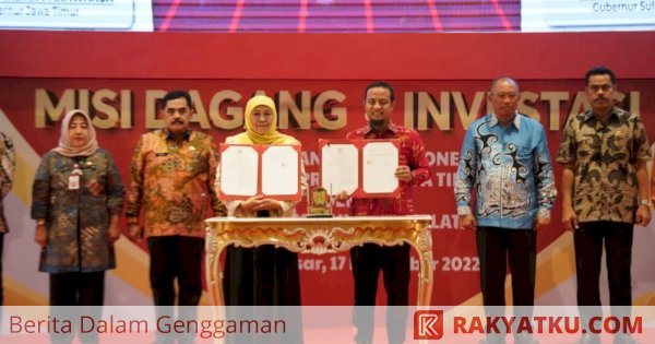 Gubernur Jatim dan Sulsel Teken MoU Pembangunan Daerah