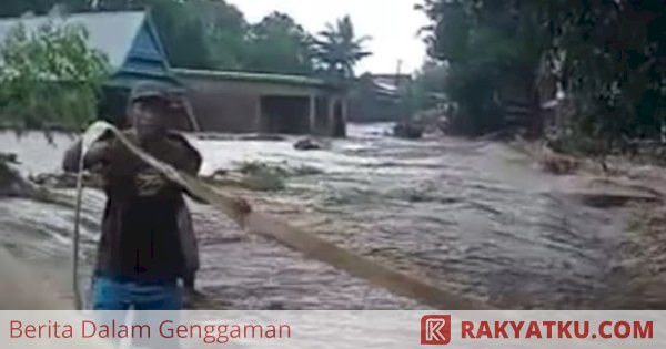 Banjir di Jeneponto, Empat Rumah Hanyut