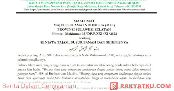 Resahkan Masyarakat, MUI Sulsel Haramkan Penggunaan Busur