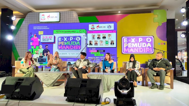 Direktur Umum PDAM Makassar,  Indira Mulyasari Pramastuti menjadi Nara sumber Youth Entrepreneurship "Expo Pemuda Mandiri.