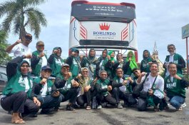 Delegasi Majelis Daerah KAHMI Makassar Ramai-ranai Naik Bus Hadiri MUNAS di Palu