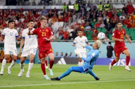 Spanyol Unggul Telak Atas Kosta Rika di Babak Pertama