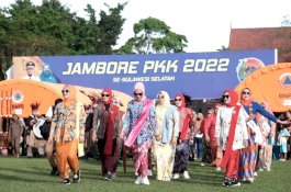 Defile Gowa Usung Konsep Nusantara di Jambore PKK Sulsel
