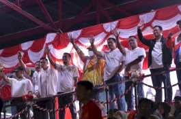 Kontingen Kota Palopo Tampil Mencolok di Pembukaan Porprov Sulsel