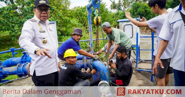 Kunjungi Sumber Air Baku PDAM yang Terdampak Banjir, Wali Kota Parepare Optimis Perbaikan Rampung 2 Hari Lagi