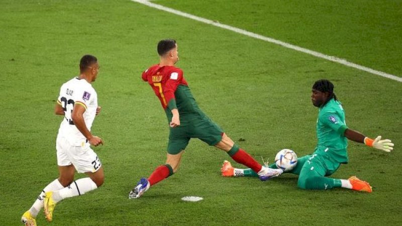 Portugal vs Ghana masih 0-0 di babak pertama (Getty Images/Robert Cianflone)