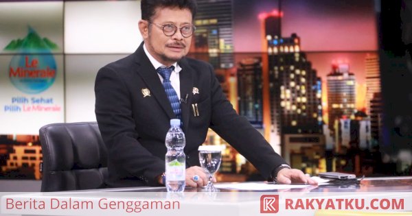 Dadakan Jadi News Anchor, Mentan SYL Bacakan Berita Bantuan Kemanusiaan