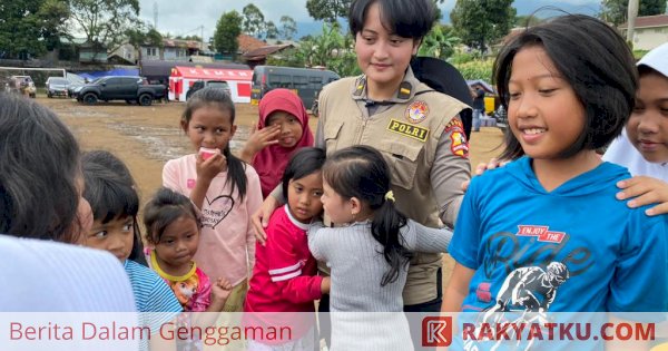 Gelar Trauma Healing, Polri Kembalikan Senyum Anak-anak dan Ibu-ibu Korban Gempa Cianjur