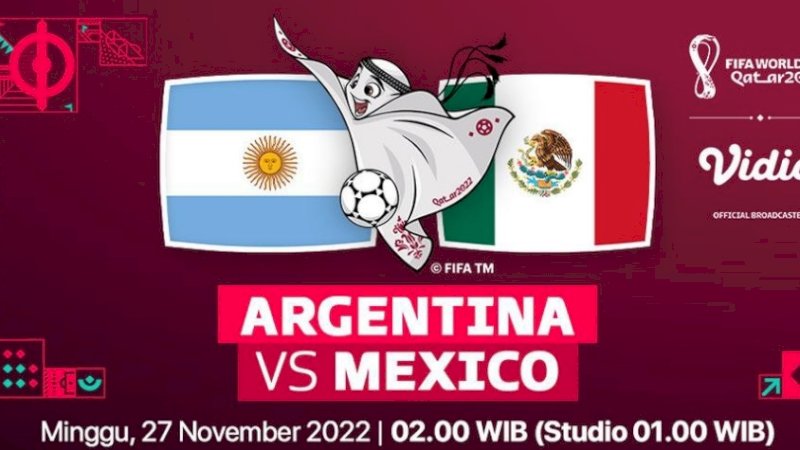 Argentina vs Meksiko (Foto: Vidio.com)