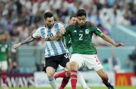 Argentina vs Meksiko Berakhir Imbang di Babak Pertama