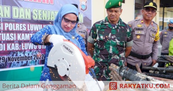 Pemusnahan 333 Barang Bukti, Bupati Luwu Utara Apresiasi Kinerja TNI POLRI