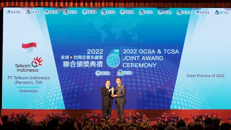 Telkom Raih Penghargaan Pada Ajang Global Corporate Sustainability Awards  2022 