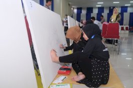 Puluhan Kaum Difabel Ikuti Lomba Mural yang Digelar Polda Sulsel 