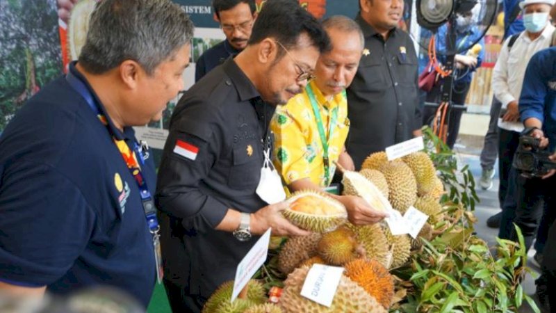 Menteri Pertanian (Mentan) RI, Syahrul Yasin Limpo (SYL), di sela-sela pelaksanaan Jambore Hortikultura di Hotel Margo Depok, Jumat (2/12/2022).