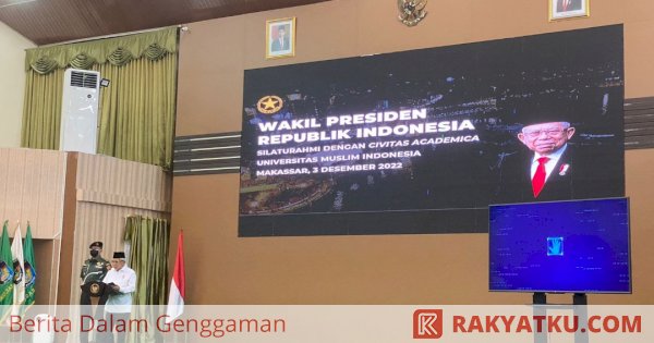 Lantik KDEKS Sulsel, Ini Pesan Wapres Ma'ruf Amin