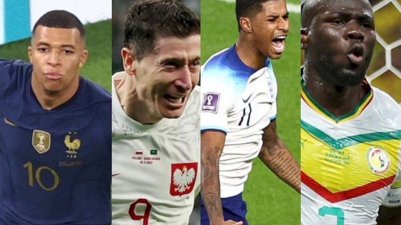 Babak 16 besar Piala Dunia 2022 akan mempertemukan Prancis vs Polandia dan Inggris vs Senegal. (Foto: Instagram/fifaworldcup)
