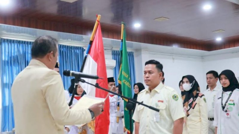 Pelantikan Ketua PPI Barru periode 2022-2027 berlangsung di Aula Kantor Dinas Pendidikan Barru, Sabtu (3/12/2022) lalu.