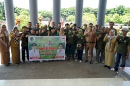 Pemkab Sidrap Lepas Kontingen Peparprov Tahun 2022